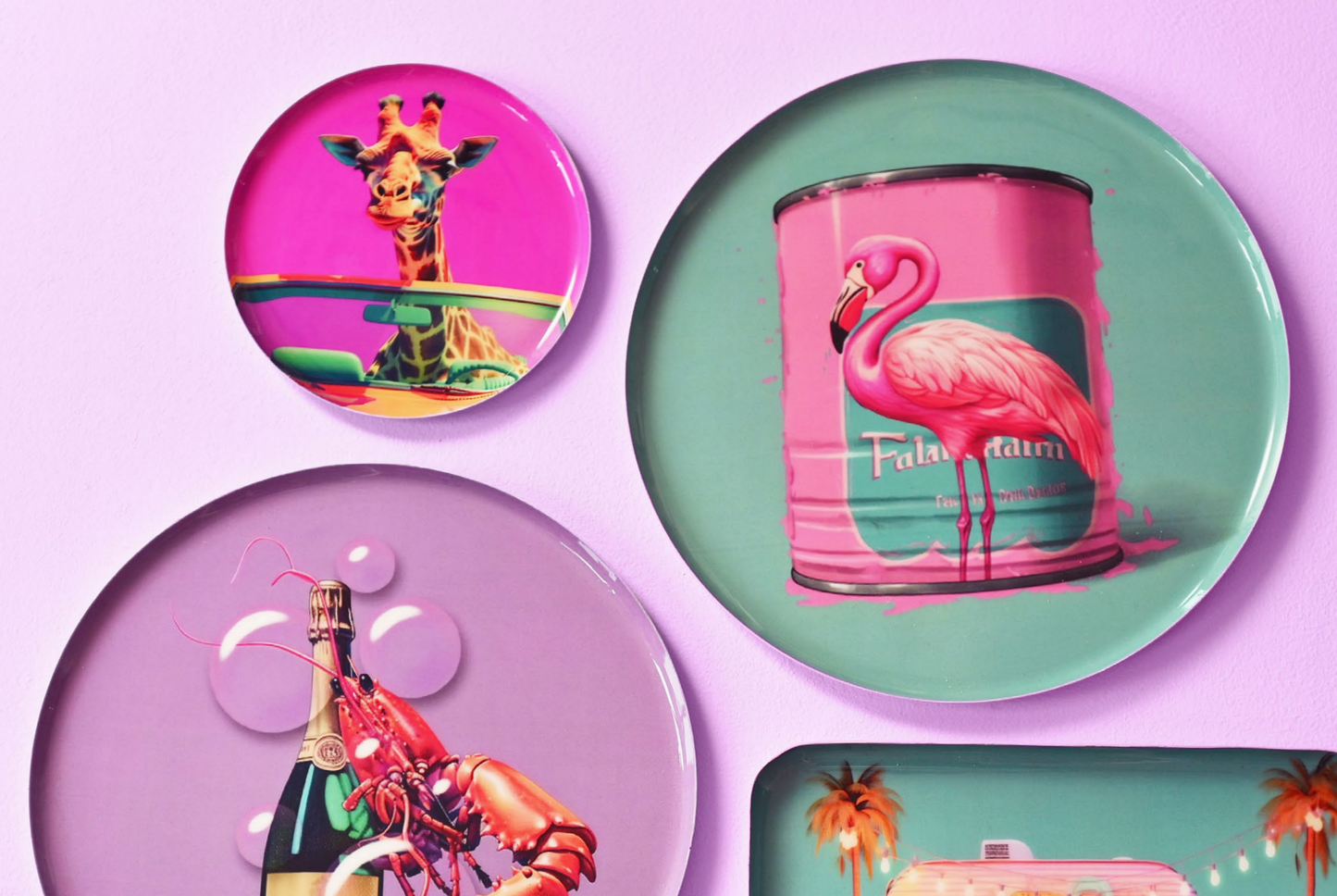 LOVE TRAYS M - VASSOIO DECORATIVO FENICOTTERO