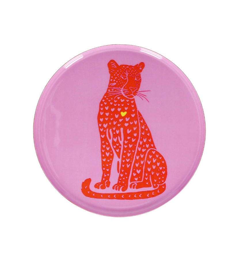 LOVE TRAYS M - VASSOIO DECORATIVO LEOPARDO
