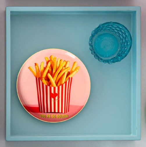 LOVE TRAYS XS - VASSOIO DECORATIVO SEI COSÌ DORATO