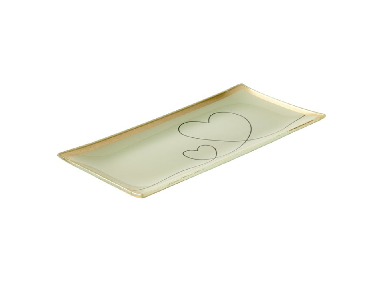LOVE PLATES L - CUORI BIANCO