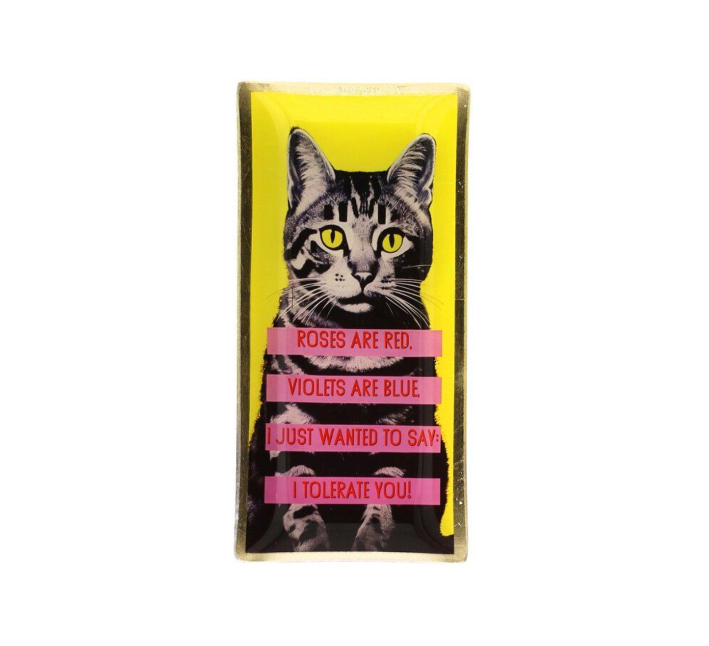 LOVE PLATES L - GATTO GIALLO
