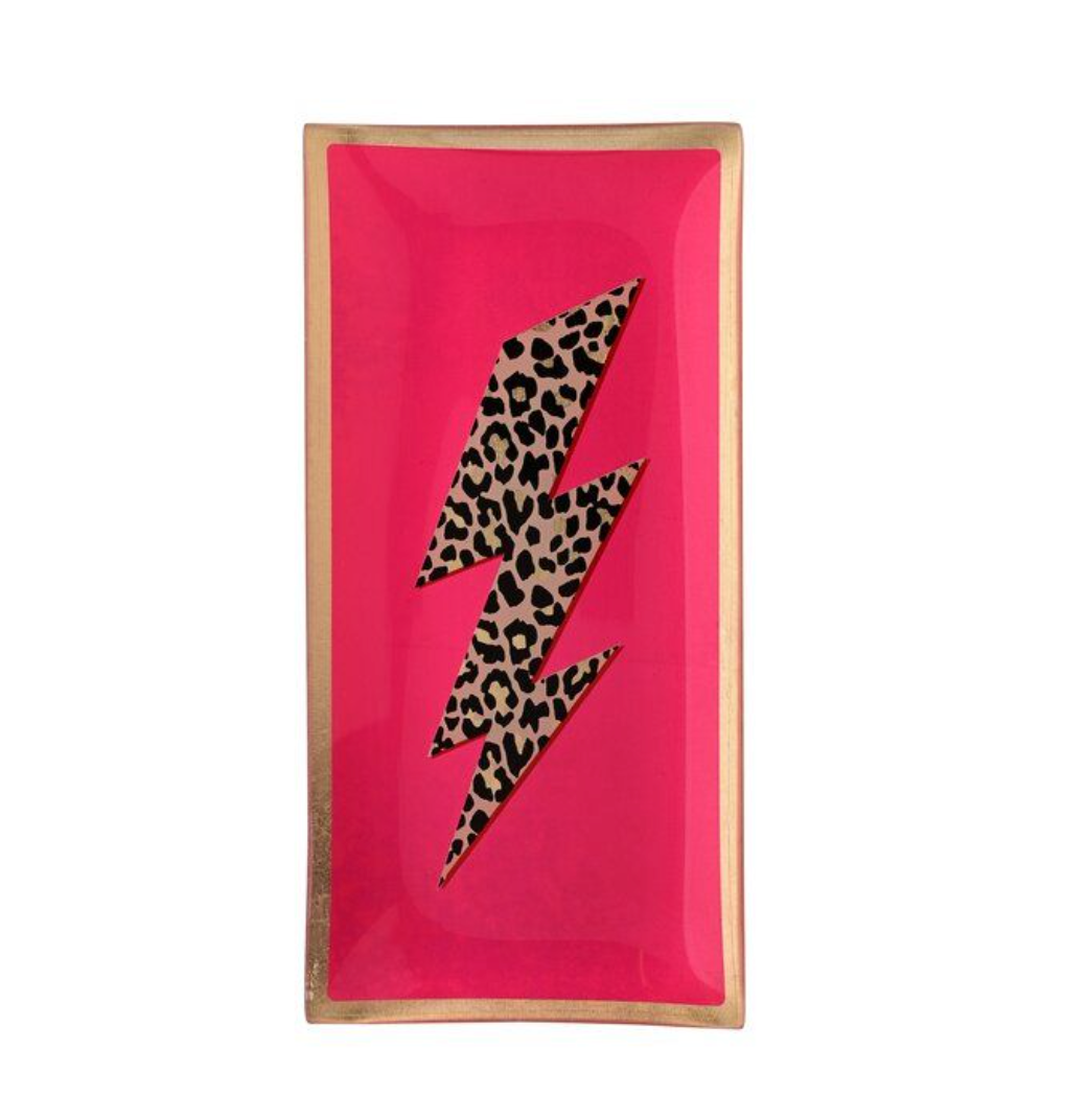 LOVE PLATES L - FULMINE FUXIA