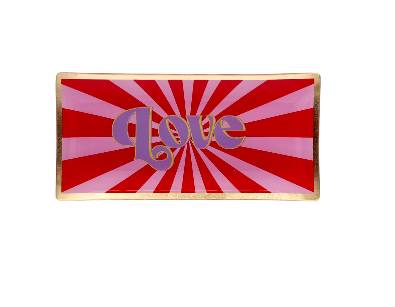LOVE PLATES L - LOVE ROSA/ROSSO