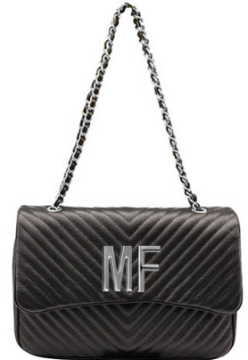 Morbida Classica Mia Bag Nera Grande Mia Bag Iniziali Tracolla