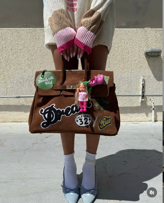 BORSA DUE MANICI PATCH CALIFORNIA