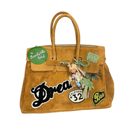 BORSA DUE MANICI PATCH CALIFORNIA